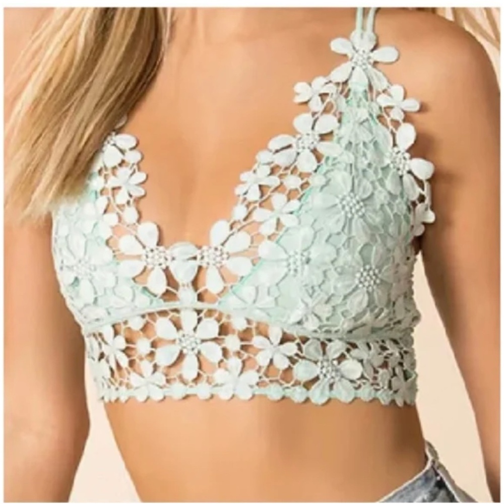 Free People Miss Dazie Bralette Mint Size L